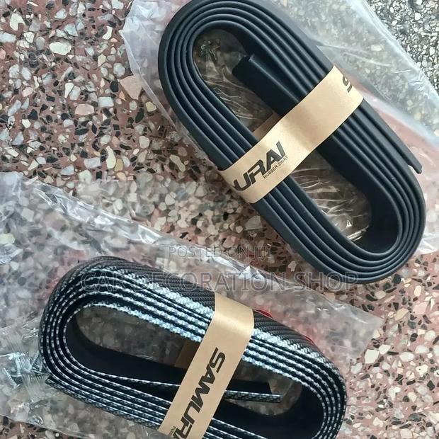 Carbon -Black or Black -Plain Samurai Rubber Bumper Lips