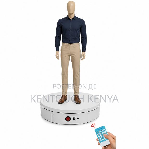 30cm 360 Rotating Stand 80kgs, Remote Control Turntable Display Stand - thumbnail 2