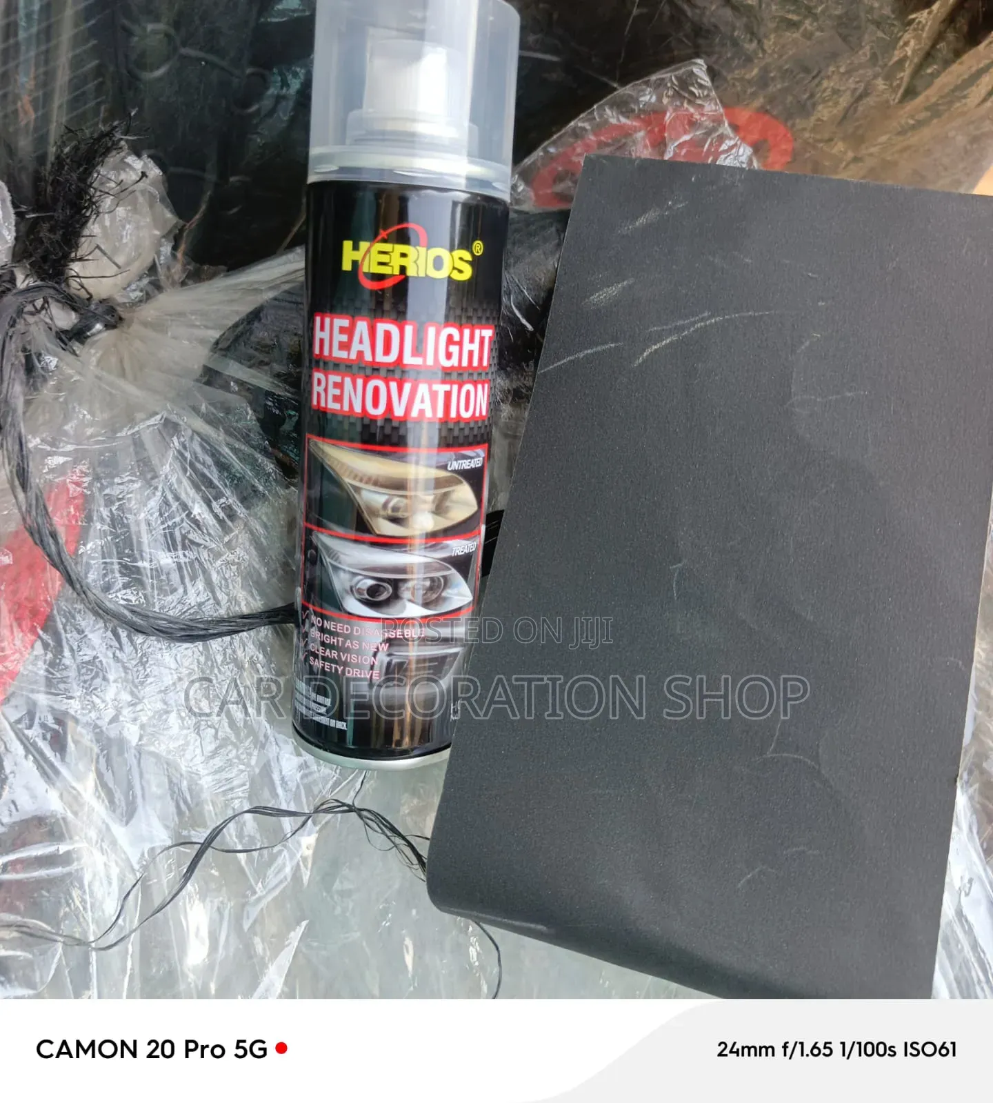 235ml 235ml Headlight Renovation Fluid With Sandpape Prepping Surface