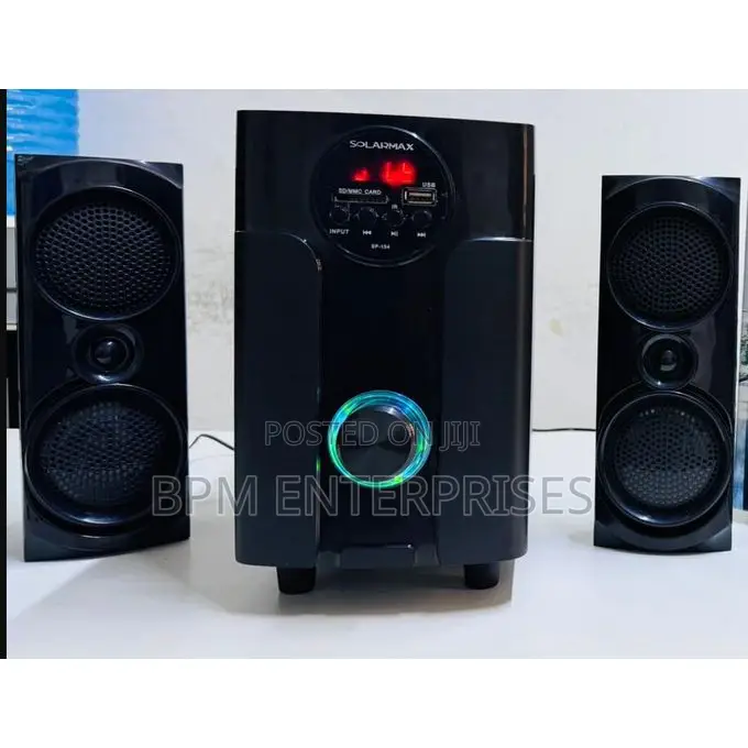 Solarmax Sp-154, a 2.1 Channel Multimedia Speaker System.