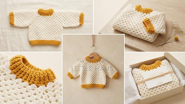 Handmade Crochet Baby Sweater