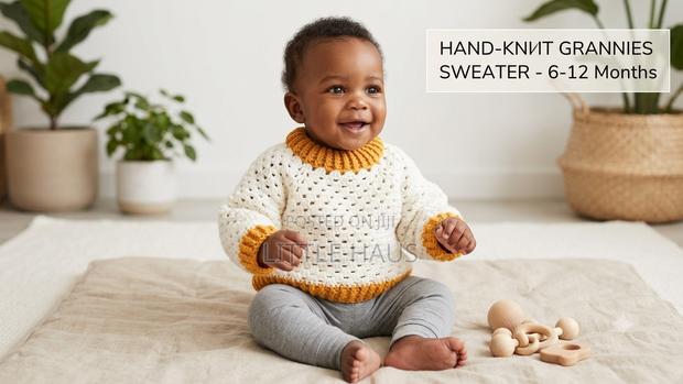 Handmade Crochet Baby Sweater - thumbnail 2