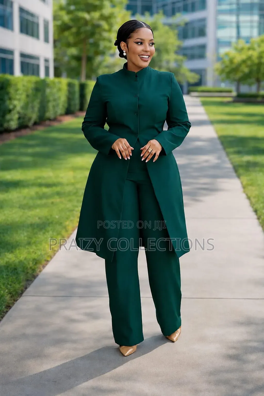 Ladies' Long Coat Suit -Suluhu Suit