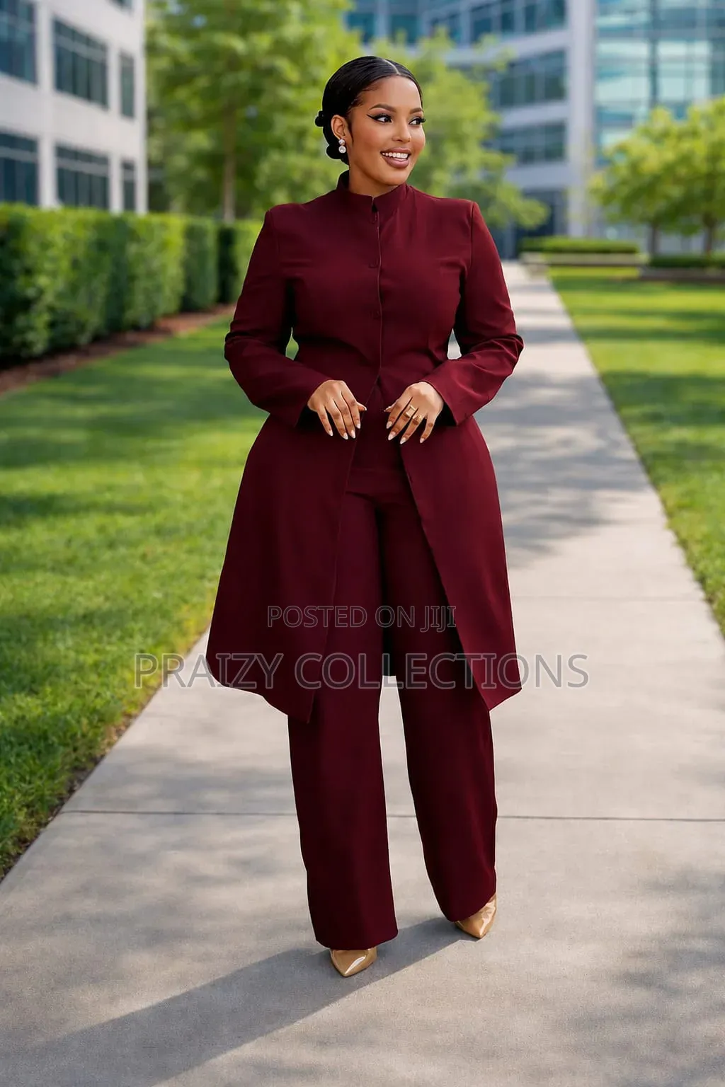 Ladies' Long Coat Suit -Suluhu Suit