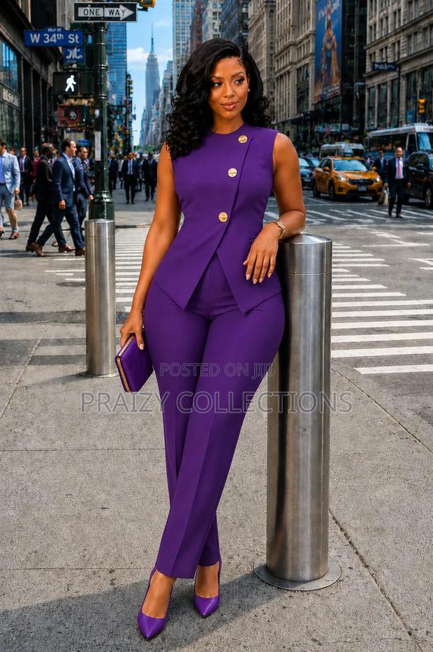 Elegant Sleeveless 2pc Suit - thumbnail 2