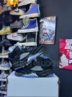 Nike Air Jordan 5 Retro Se "Black Carolina" Sizes :_40 41 42 43 44 45_