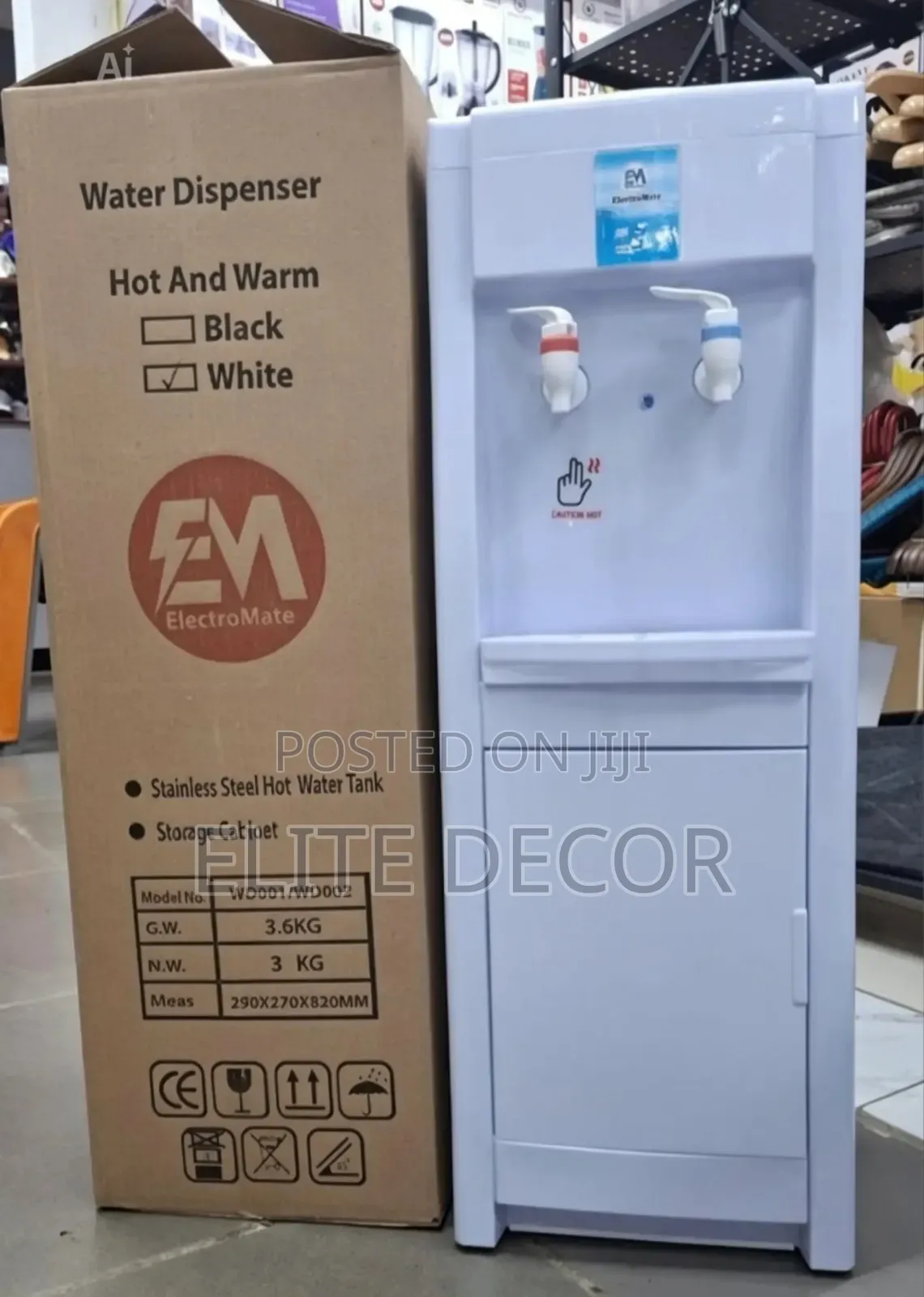 Electromate Hot Cold Water Dispenser Home Office Water Dispenser