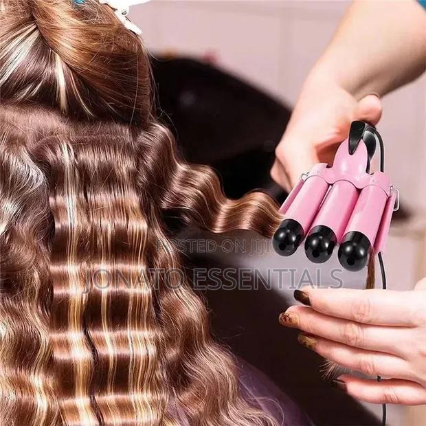 3 Barrel Hair Waver Ceramic Professional Curling Iron Styling Tool - thumbnail 2