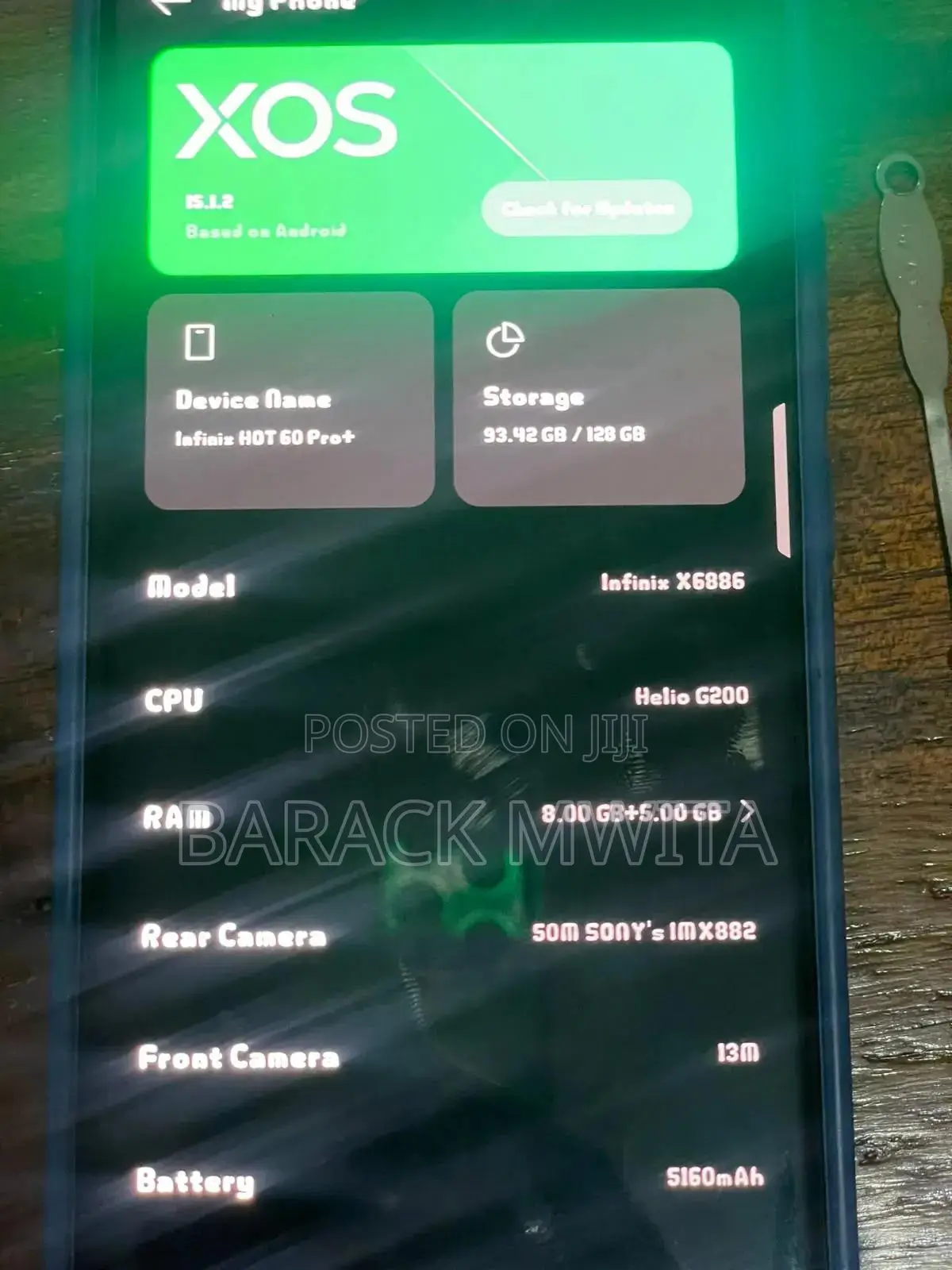 Infinix Hot 60 Pro+ 128 GB Silver