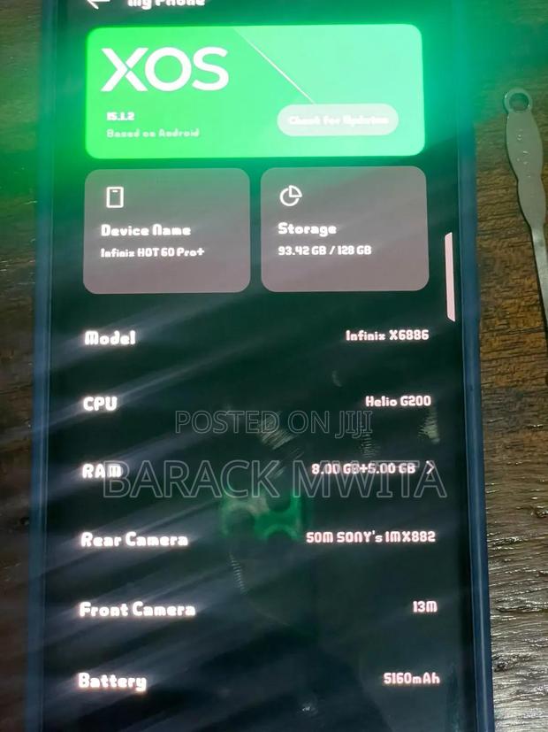 Infinix Hot 60 Pro+ 128 GB Silver