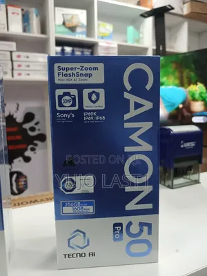 New Tecno Camon 50 Pro 256 GB Black
