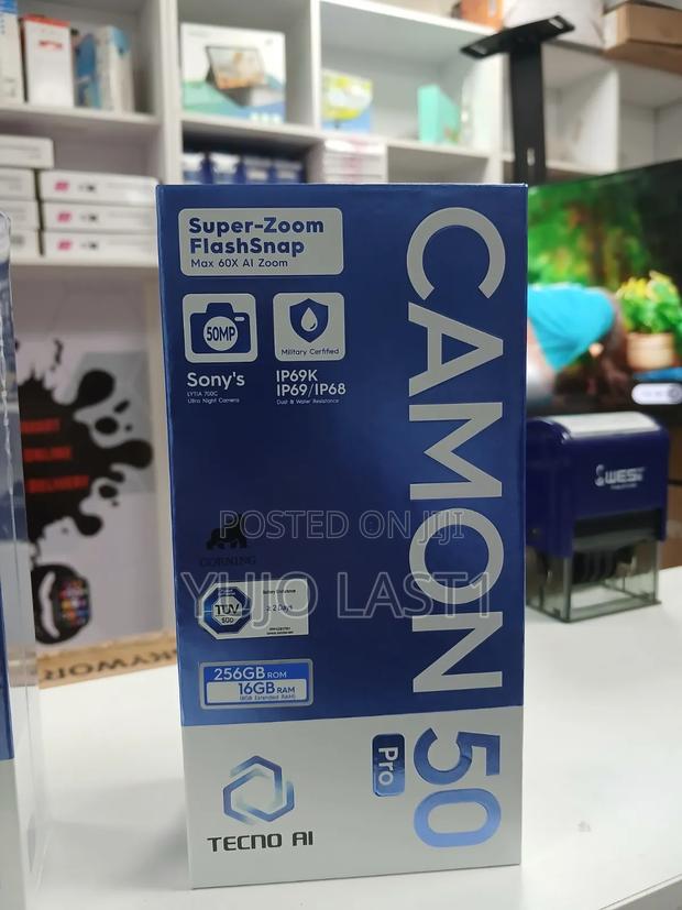 New Tecno Camon 50 Pro 256 GB Black