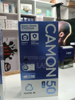 New Tecno Camon 50 Pro 256 GB Black