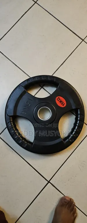 1 Olympic Tri-Grip Weight Plate 15 Kg