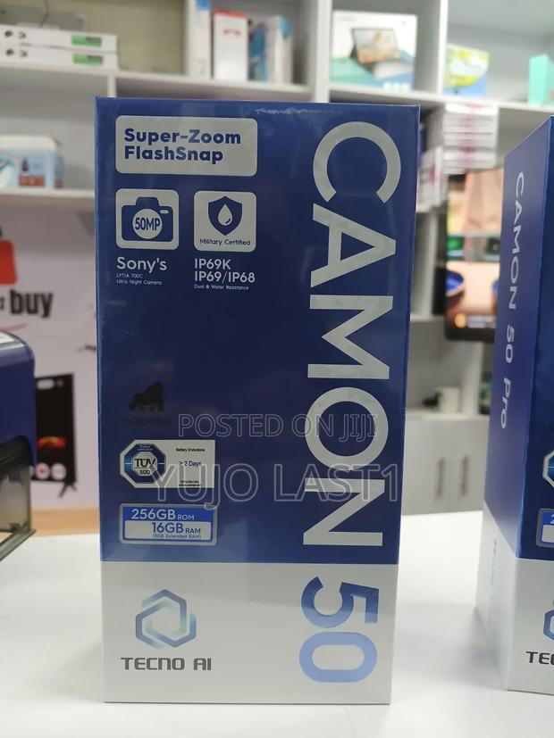 New Tecno Camon 50 256 GB Blue