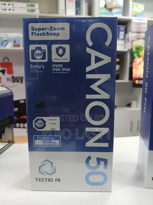 New Tecno Camon 50 256 GB Blue - thumbnail 2