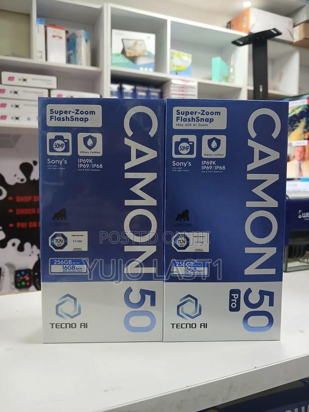 New Tecno Camon 50 256 GB Blue - thumbnail 3