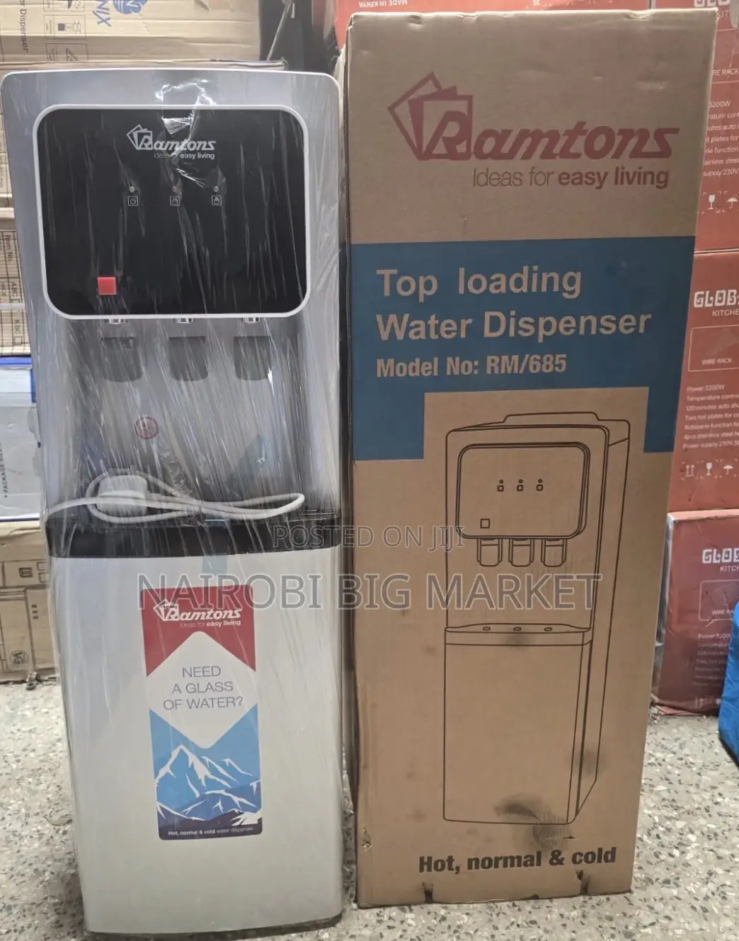 Ramtons Rm/685 3 Taps Dispenser With Compressor Cooling