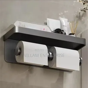 Double Roll Wall-Mounted Paper Holder*