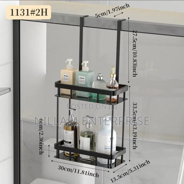 Bathroom Door Hanging Storage Rack - thumbnail 2