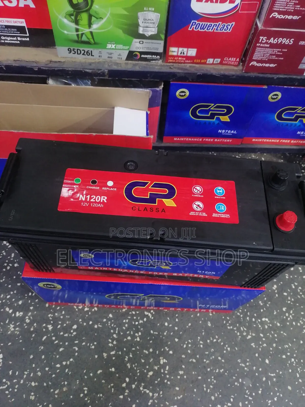 Cr N120 12v/120ah Sealed Automotive Cae Battery