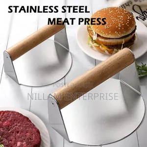 Heavy Duty Round Stainless Steel Chapati Spinner\Burger Press*