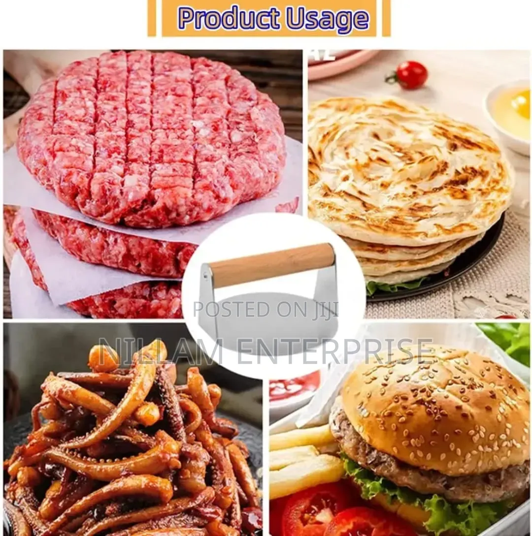 Heavy Duty Round Stainless Steel Chapati Spinner\Burger Press*
