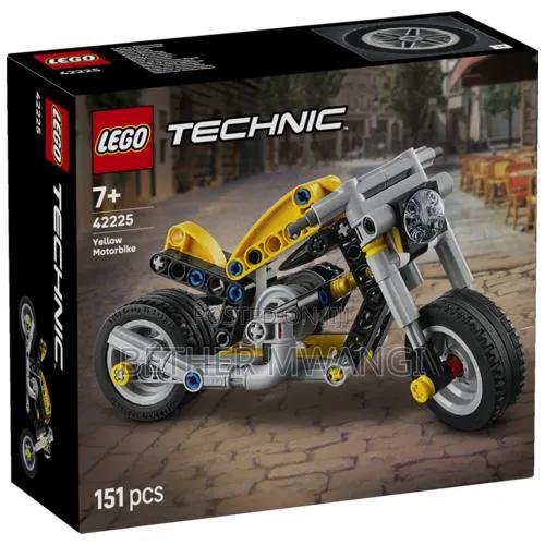 Lego Technic Yellow Motorcycle - main view