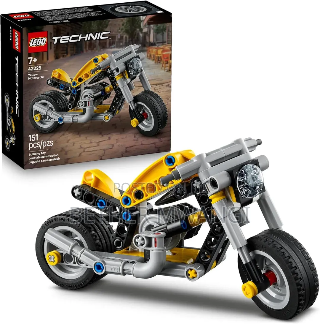 Lego Technic Yellow Motorcycle
