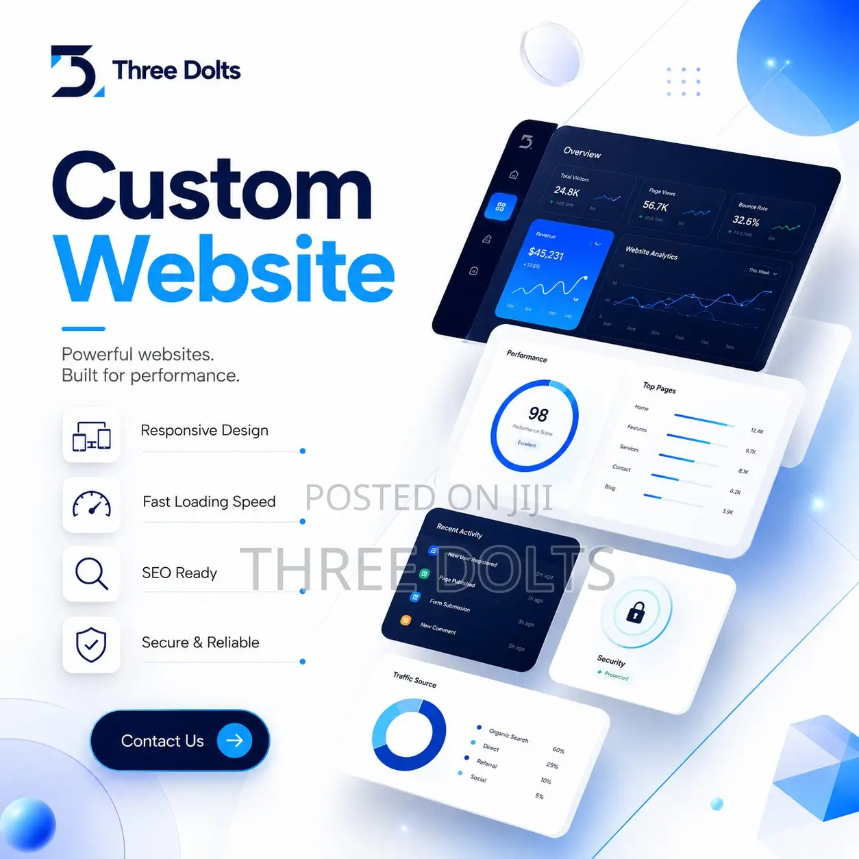 Custom Website – Built Exclusively For Your Brand