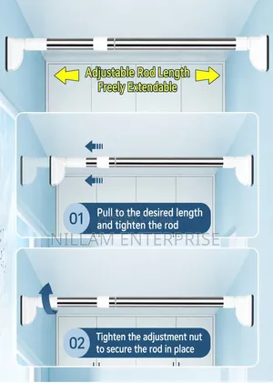 Multipurpose Extendable Telescopic Rod .