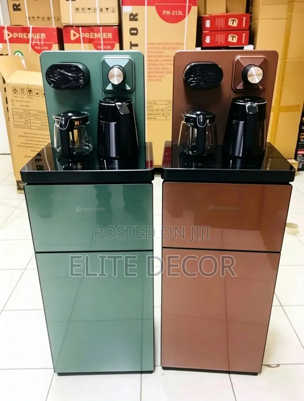 Premier Bottom Load Water Dispenser Hot and Cold With Coffee Maker