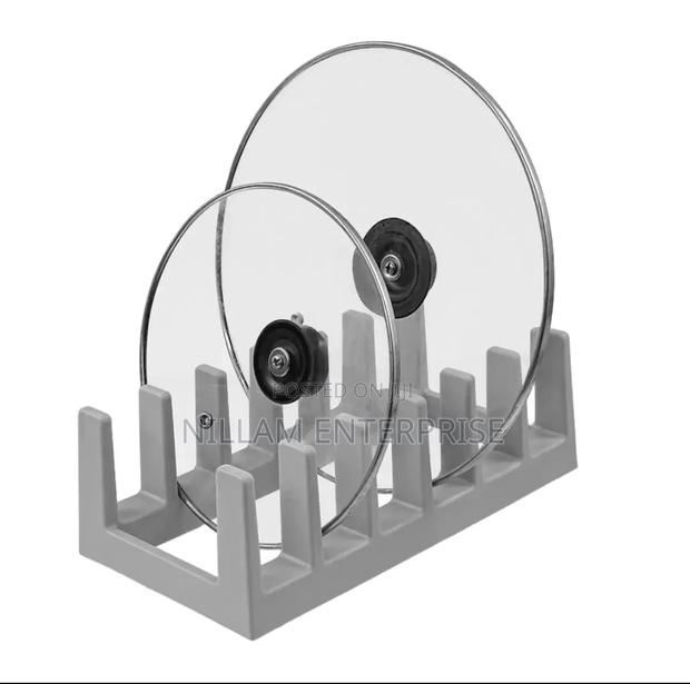 Multi-Purpose Pot Lid Plate Storage Rack - thumbnail 3