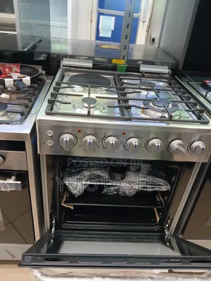 Midea Cooker With 3 Gas + 1 Electric Burners 60*60 Stainless Steel