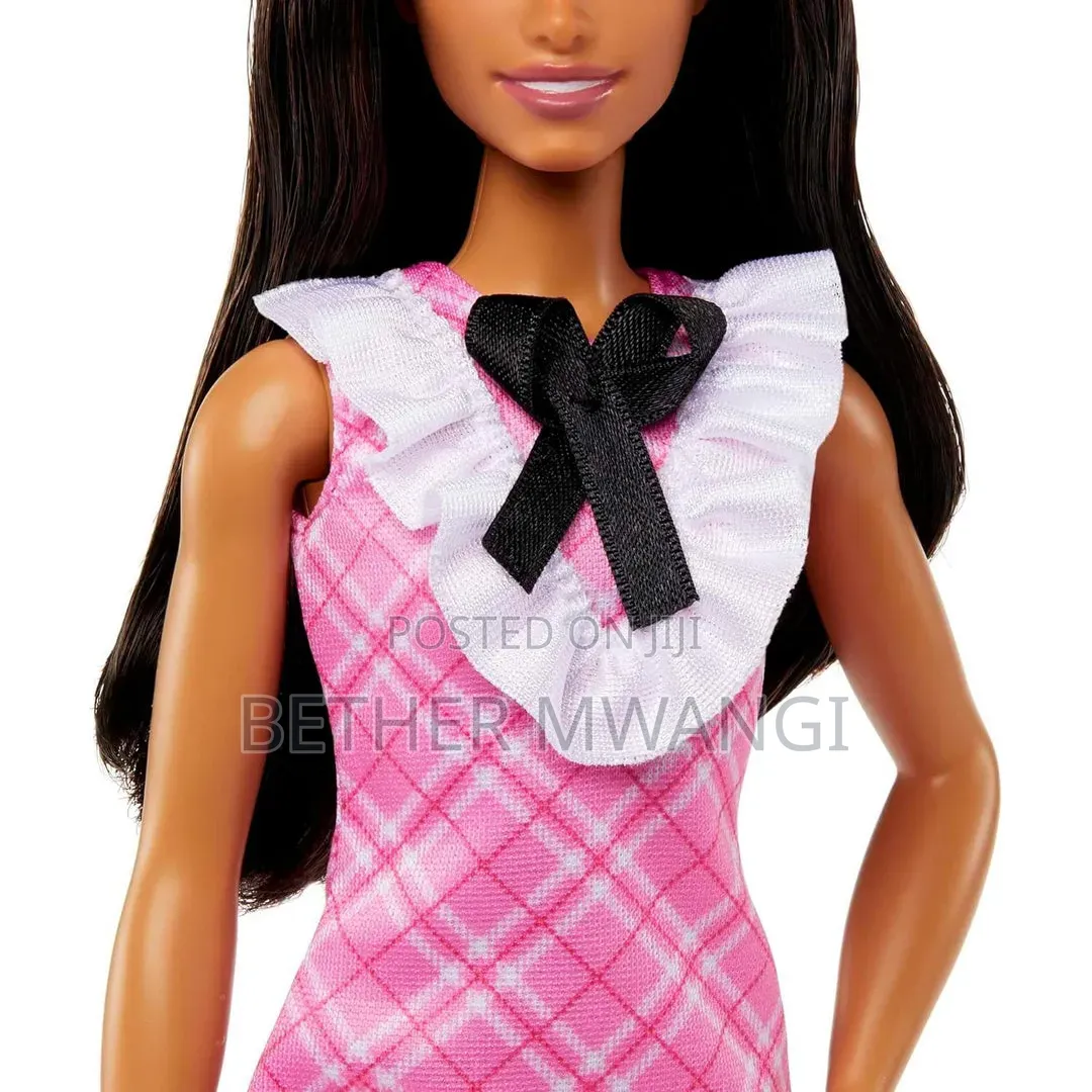 Barbie Fashionistas Doll - Black Hair Plaid Dress