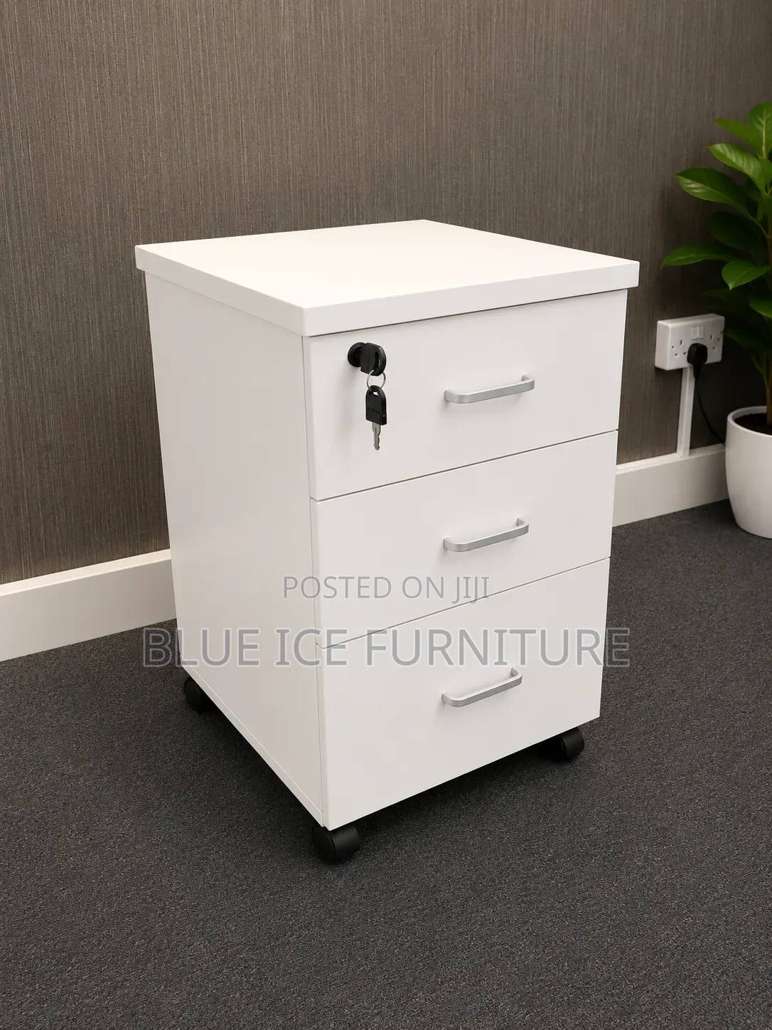 Office 3-Drawer Mobile Paddestal