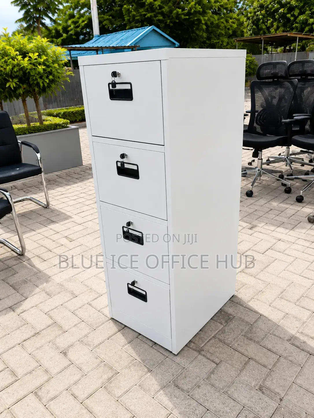 Compact 4 Drawer Storage Steel Cabinet