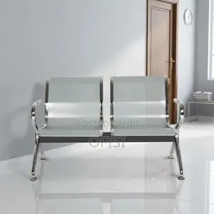 Waiting Bench; 2 Link Steel Reception Waiting Bench