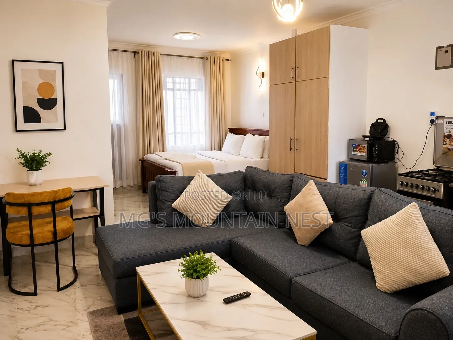 Mg's Mountain Nest| Executive Nanyuki Studio Airbnb| Near Club Zero