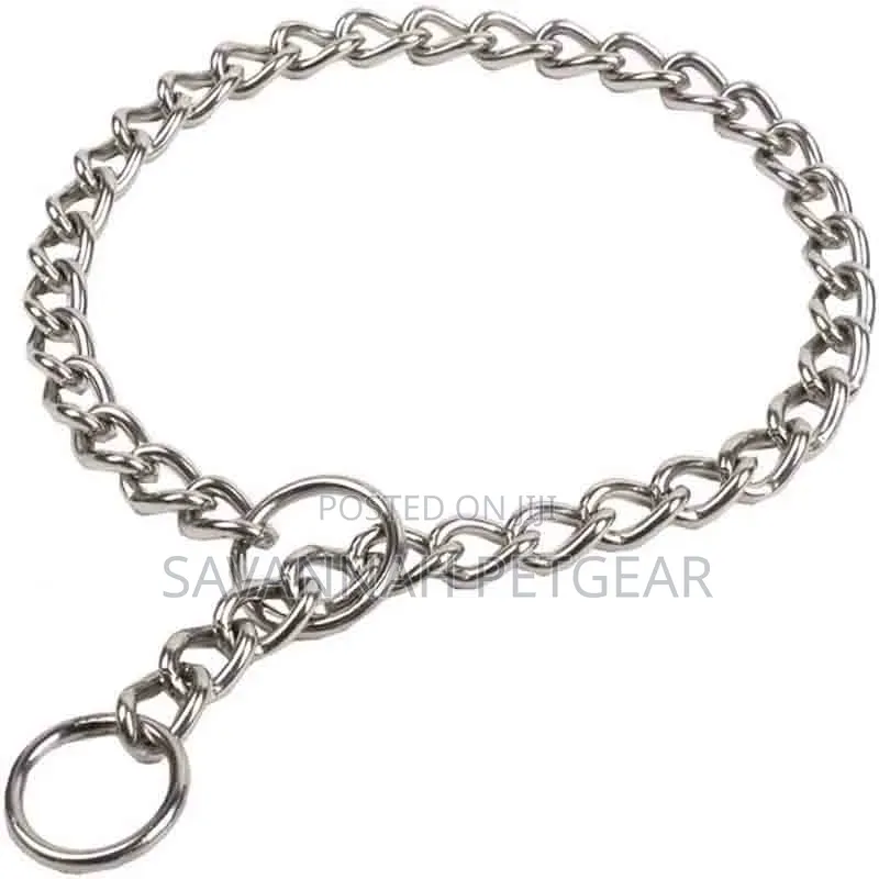 Chrome Dog Training Choker Chain Slip Collar 3mm Heavy Duty Gauge