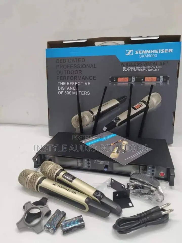 Senneizer Skm9000 Digital Display Wireless Microphone 300 Meters Range