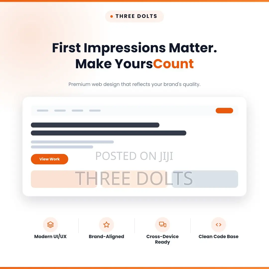 First Impressions Matter. Make Yours Count