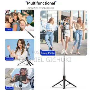 1.75m Selfie Tripod Foldable Stand Phone Camera Stand Holder Bluetooth