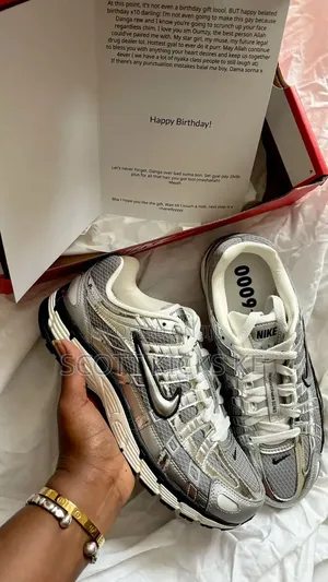 Nike P-6000 Shoes in the Metallic Silver.
