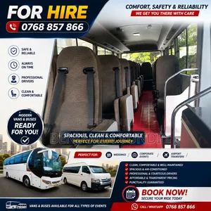 For Hire Vans and Buses, Driver Provided, Fuelled for Your Trip