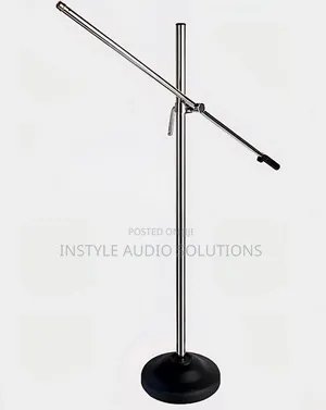 High-Quality Metallic Aluminum Bass Microphone Adjustable Stand