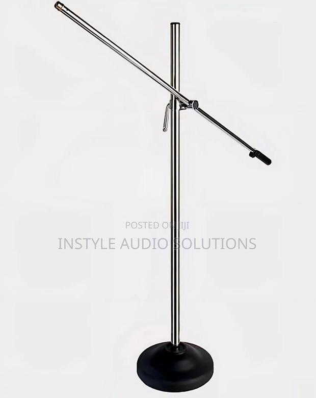 High-Quality Metallic Aluminum Bass Microphone Adjustable Stand