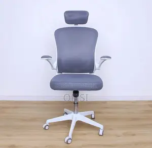 Office Chair; White Ergonomic Office Seat