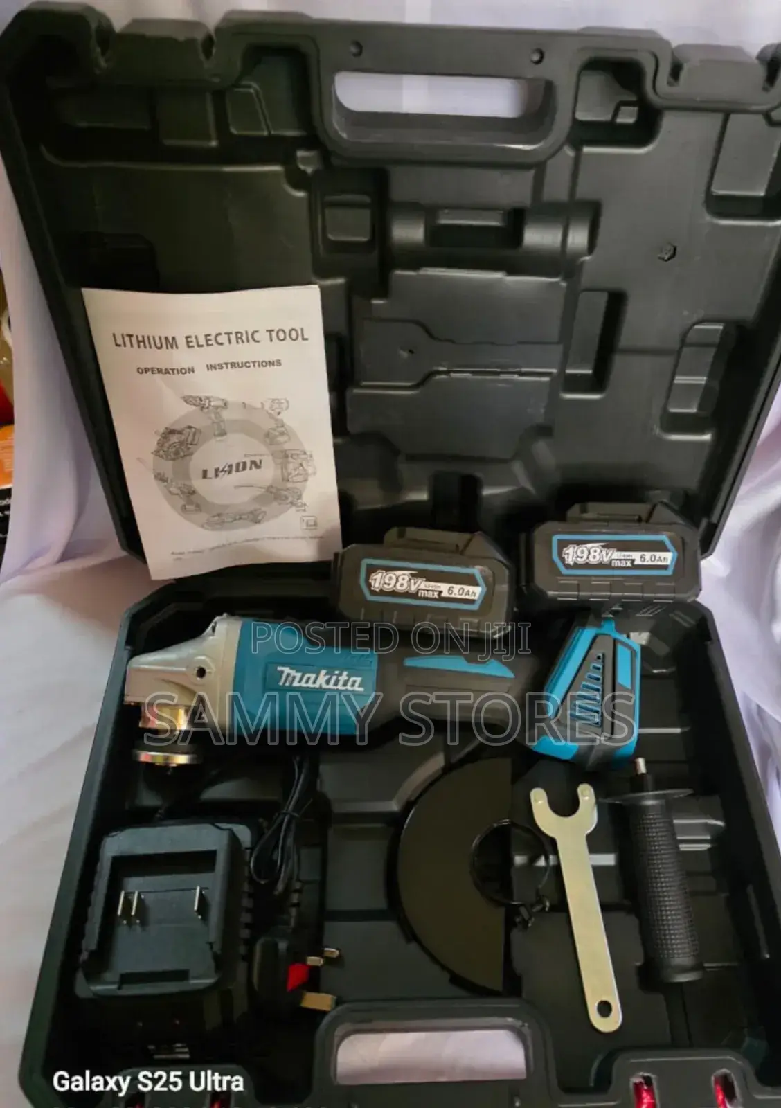 Makita 198v Cordless Angle Grinder