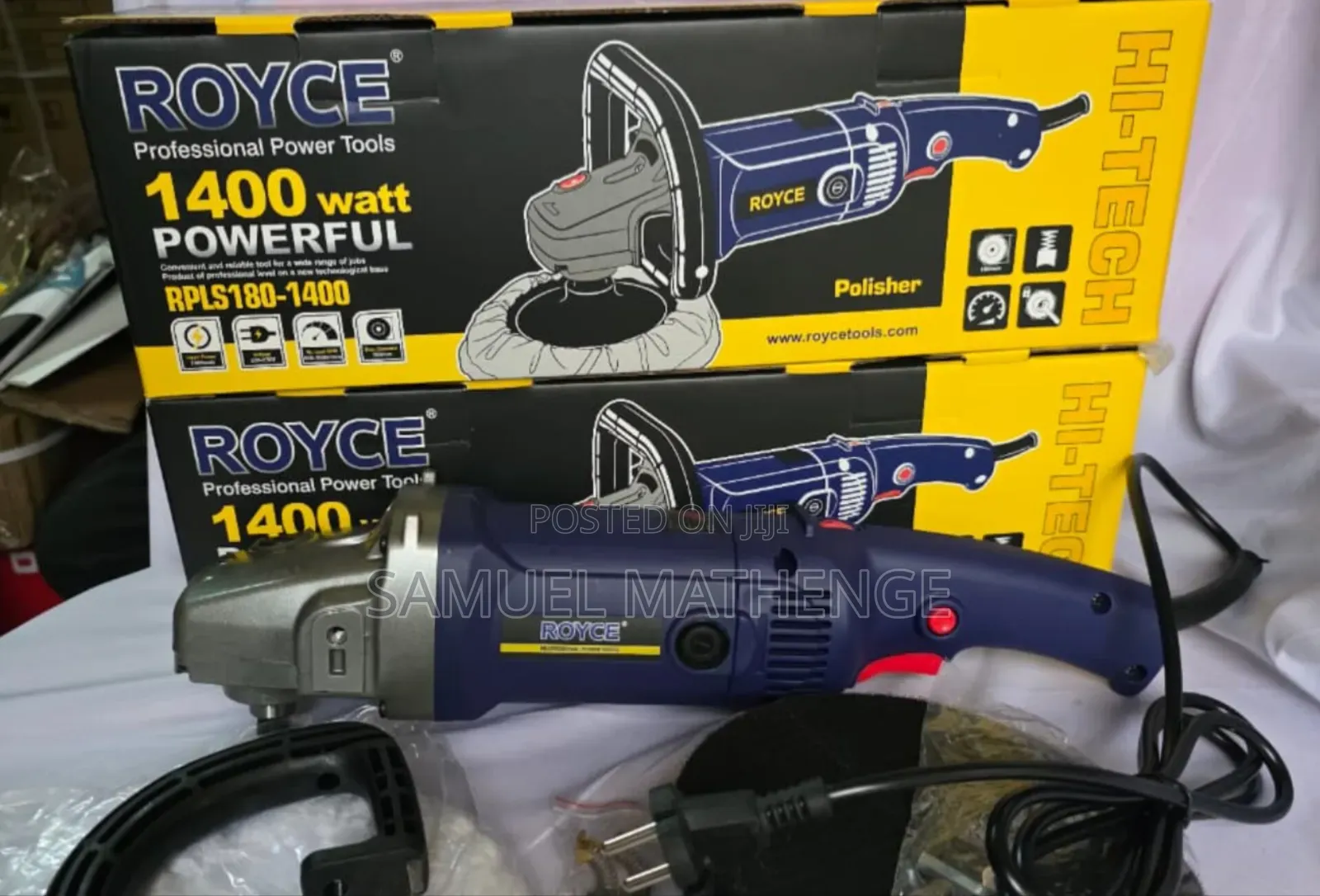 Royce Professional 1400w Electric Buffer Polisher for Cars